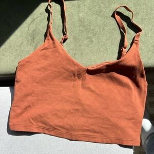 Athleta Rust Orange Bralette Tank Top